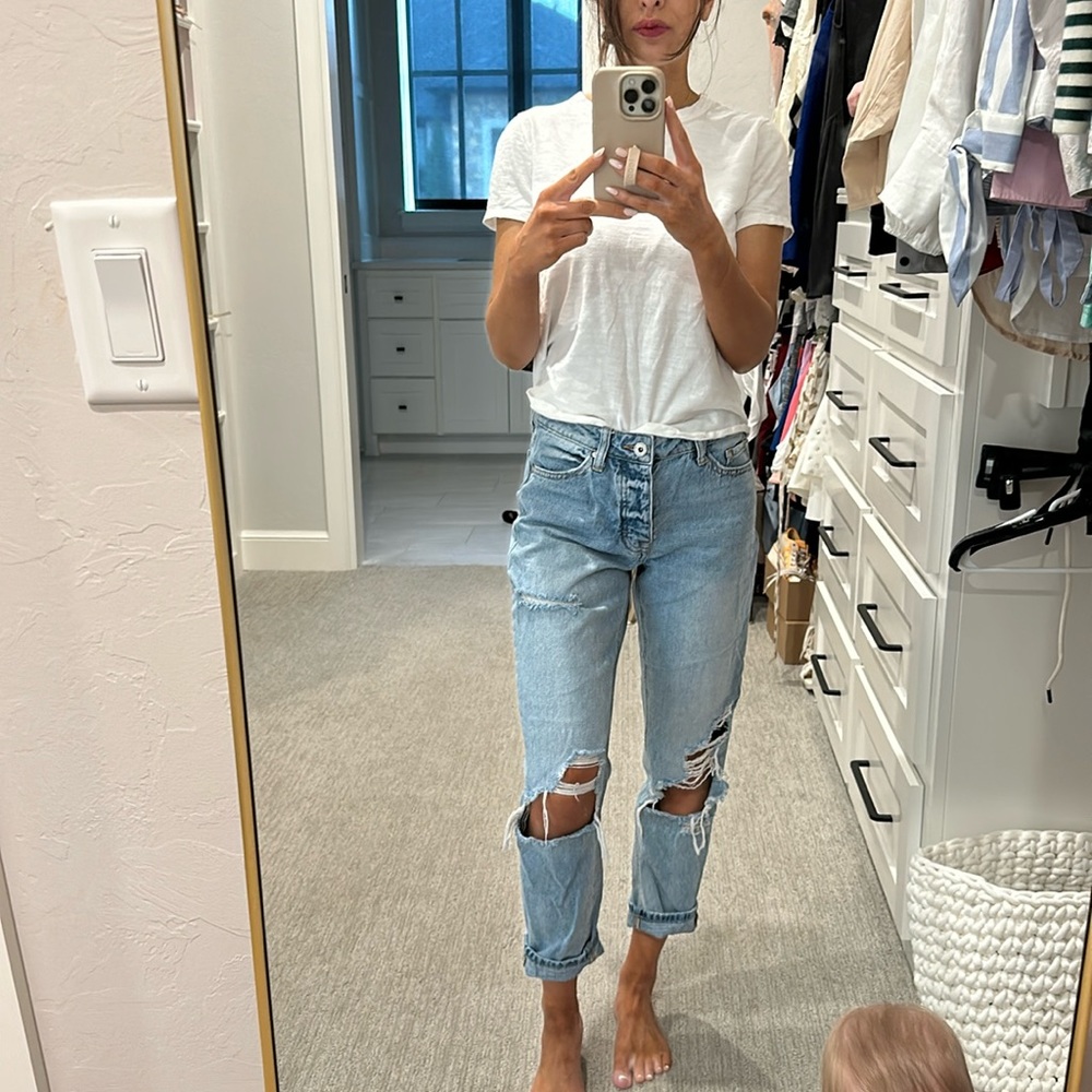 High Rise Boyfriend Jeans